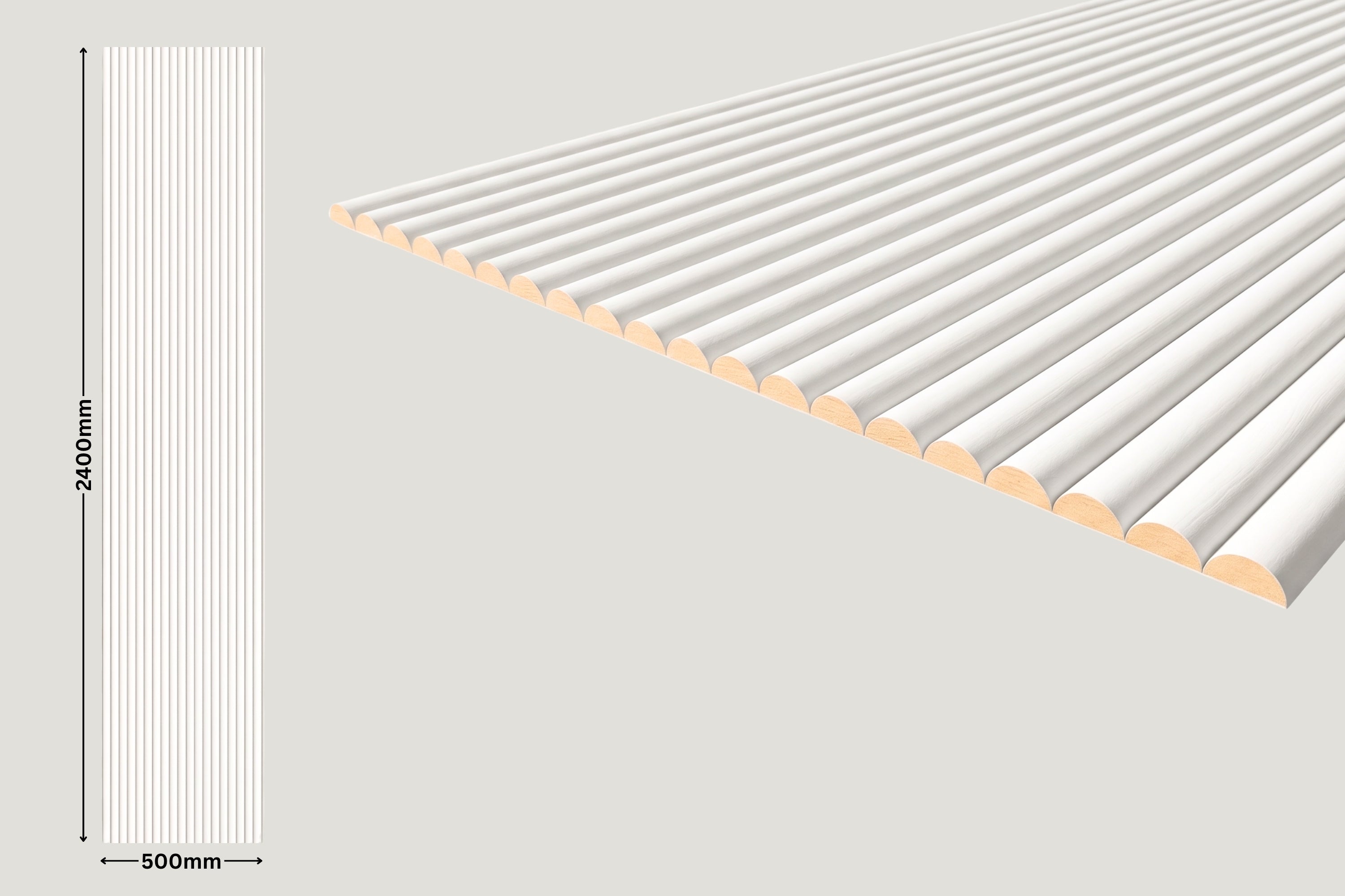 Flexible Paintable Wall Panels - Primed Ready To Paint