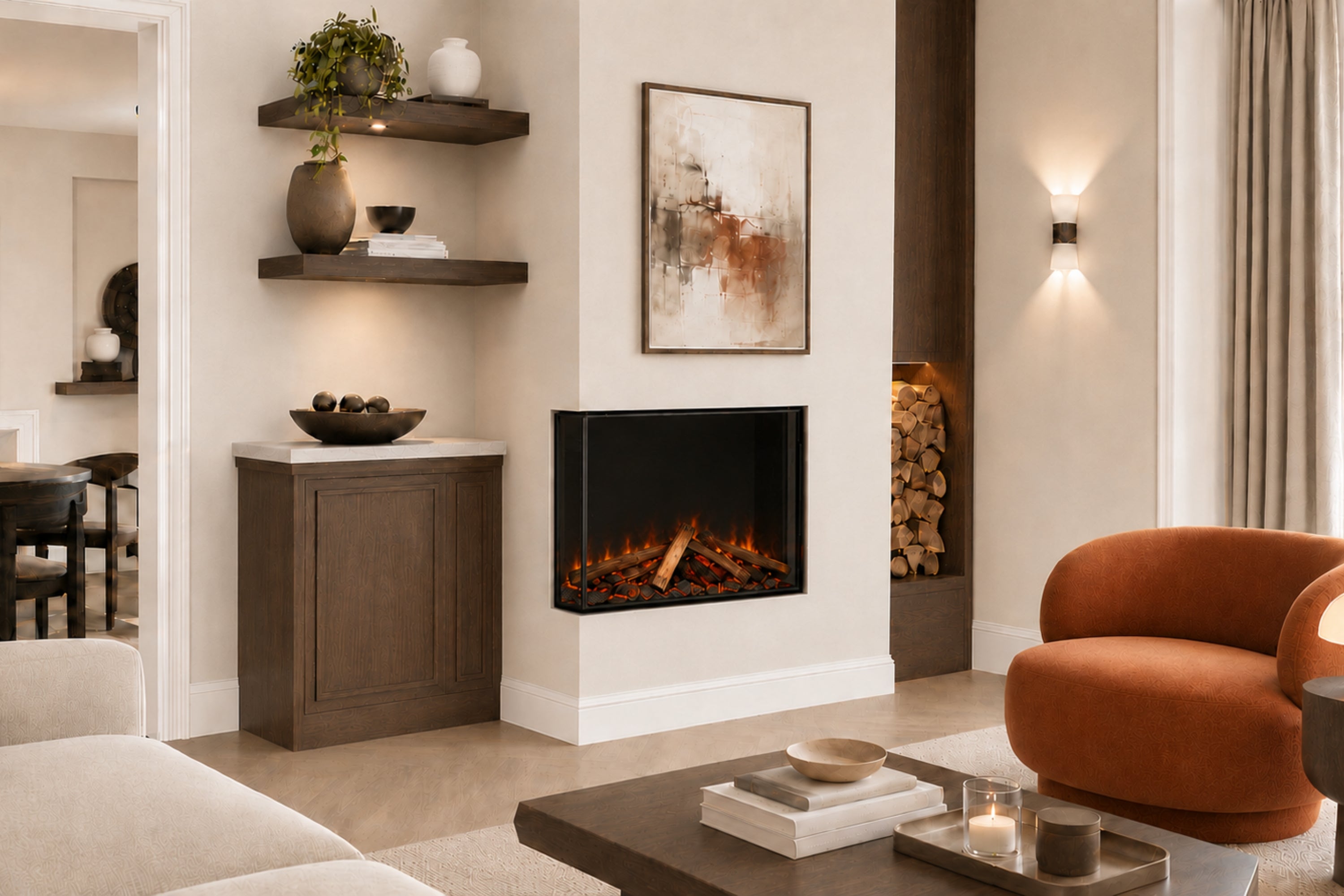 Panoramic S Slim Media Wall Electric Fire