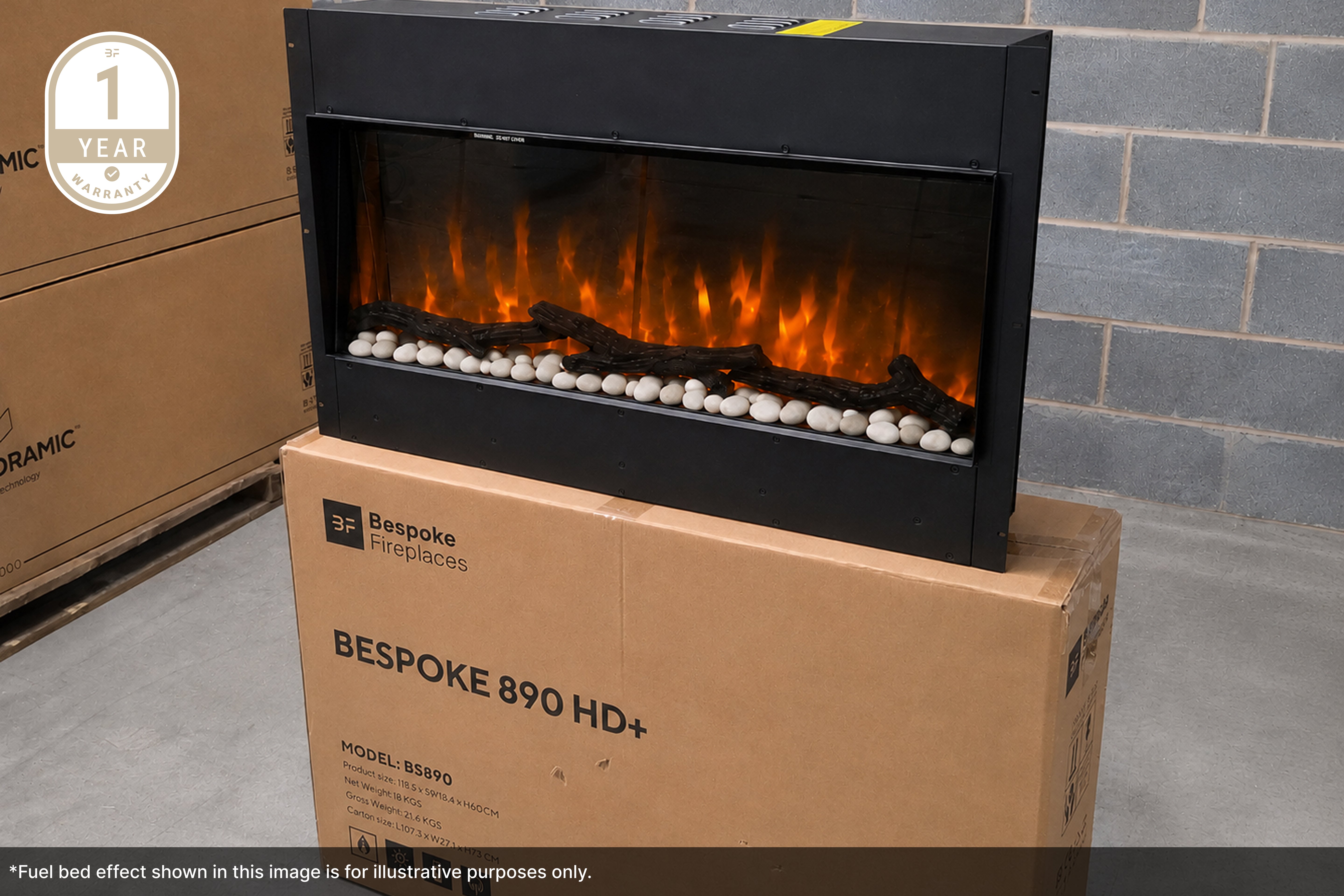 Bespoke 890 HD+ Electric Fire