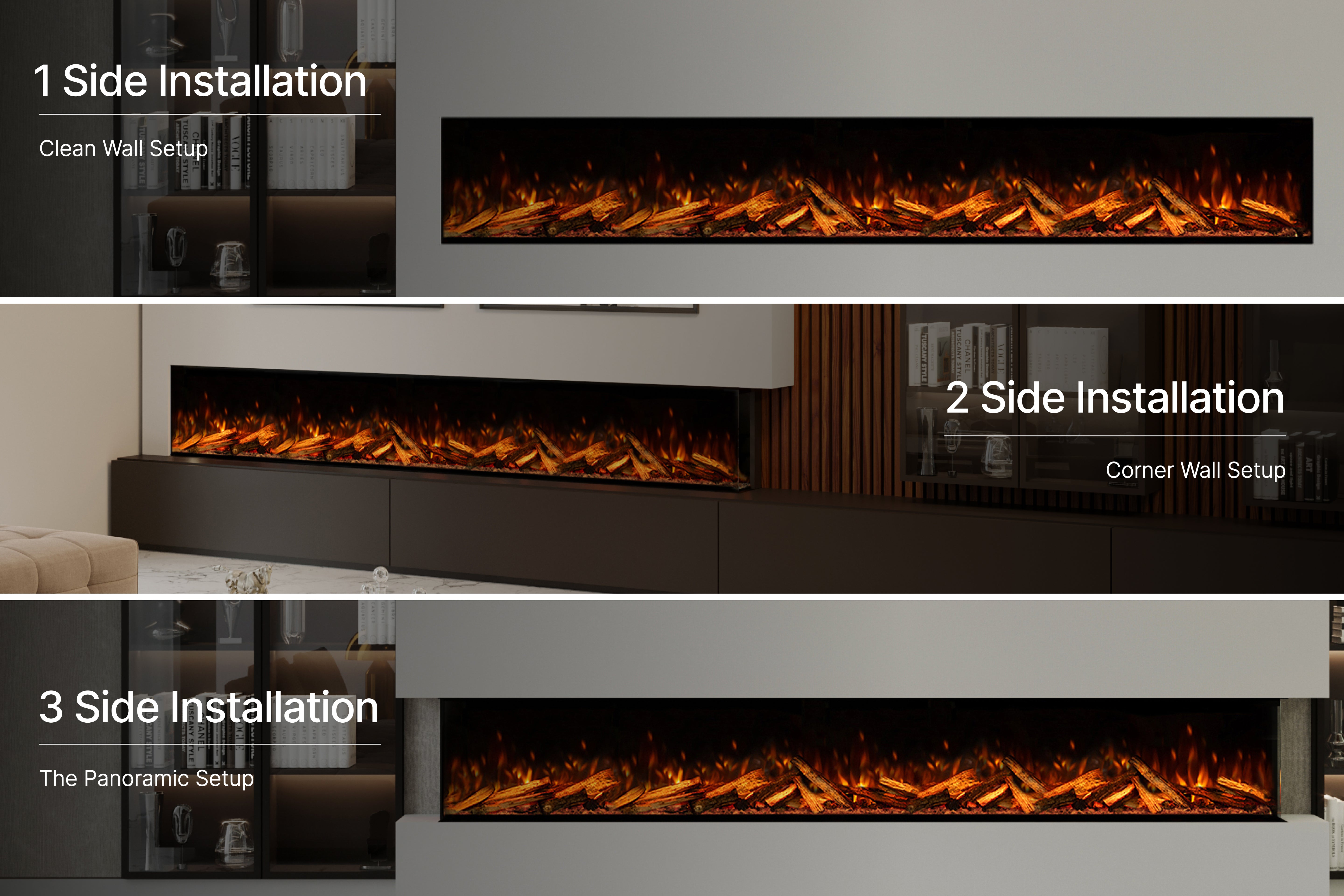 Panoramic X 3000 "The world's largest electric fire"