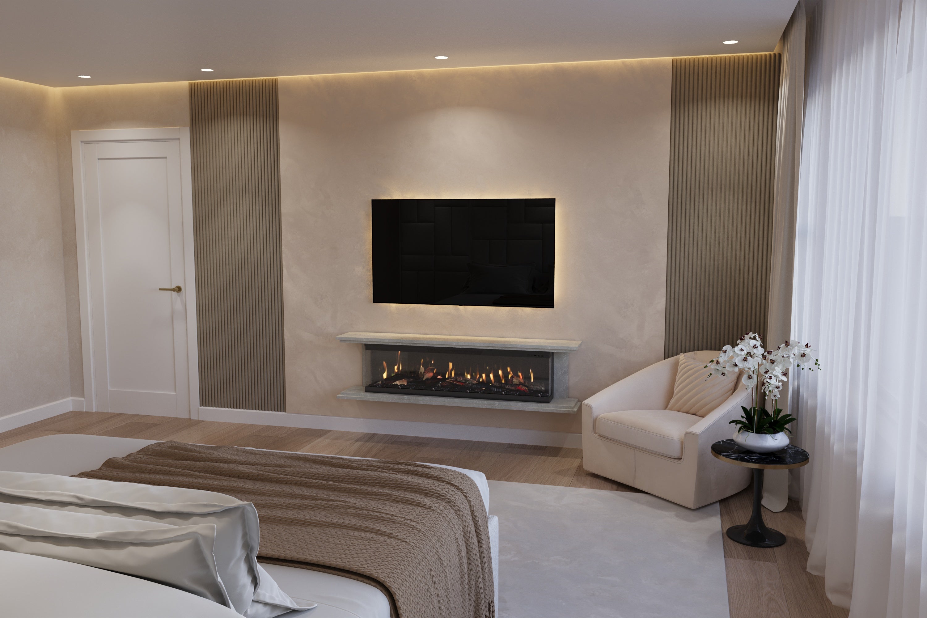 Sapphire Wall Mounted Marble Suite