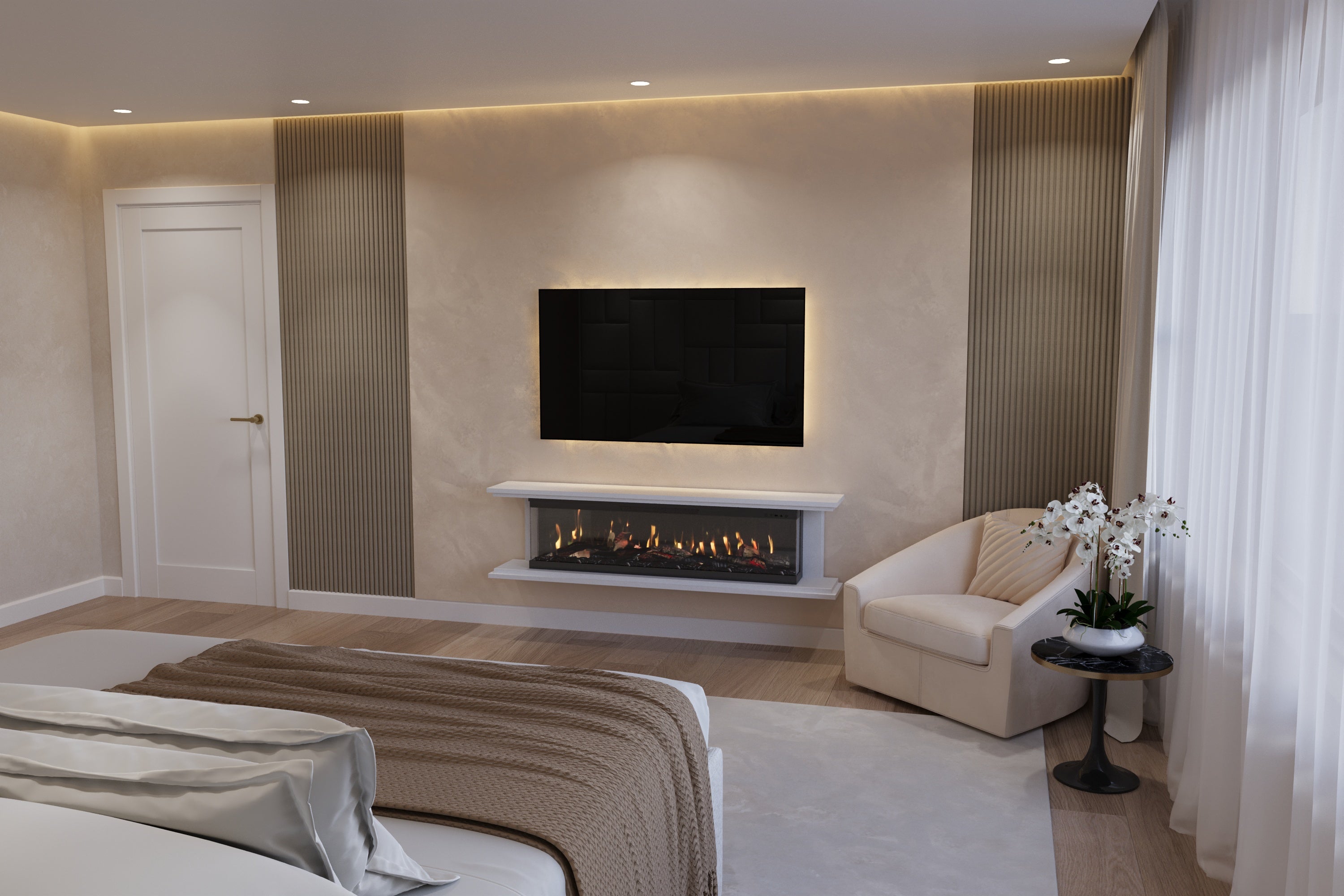 Sapphire Wall Mounted Marble Suite