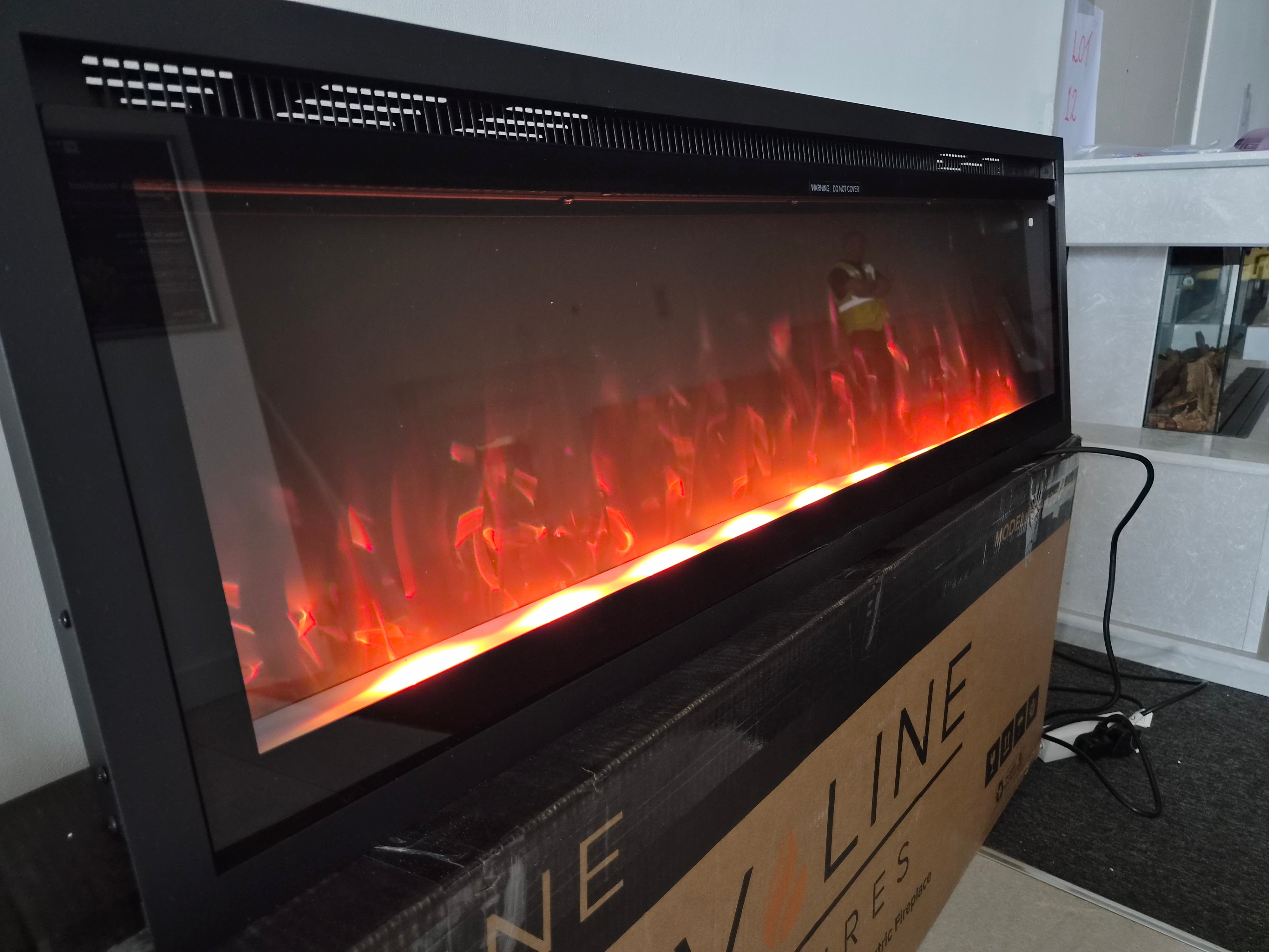 OUTLET - Valine Fires 42" Linear Ultra Slim Media Wall Electric Fire
