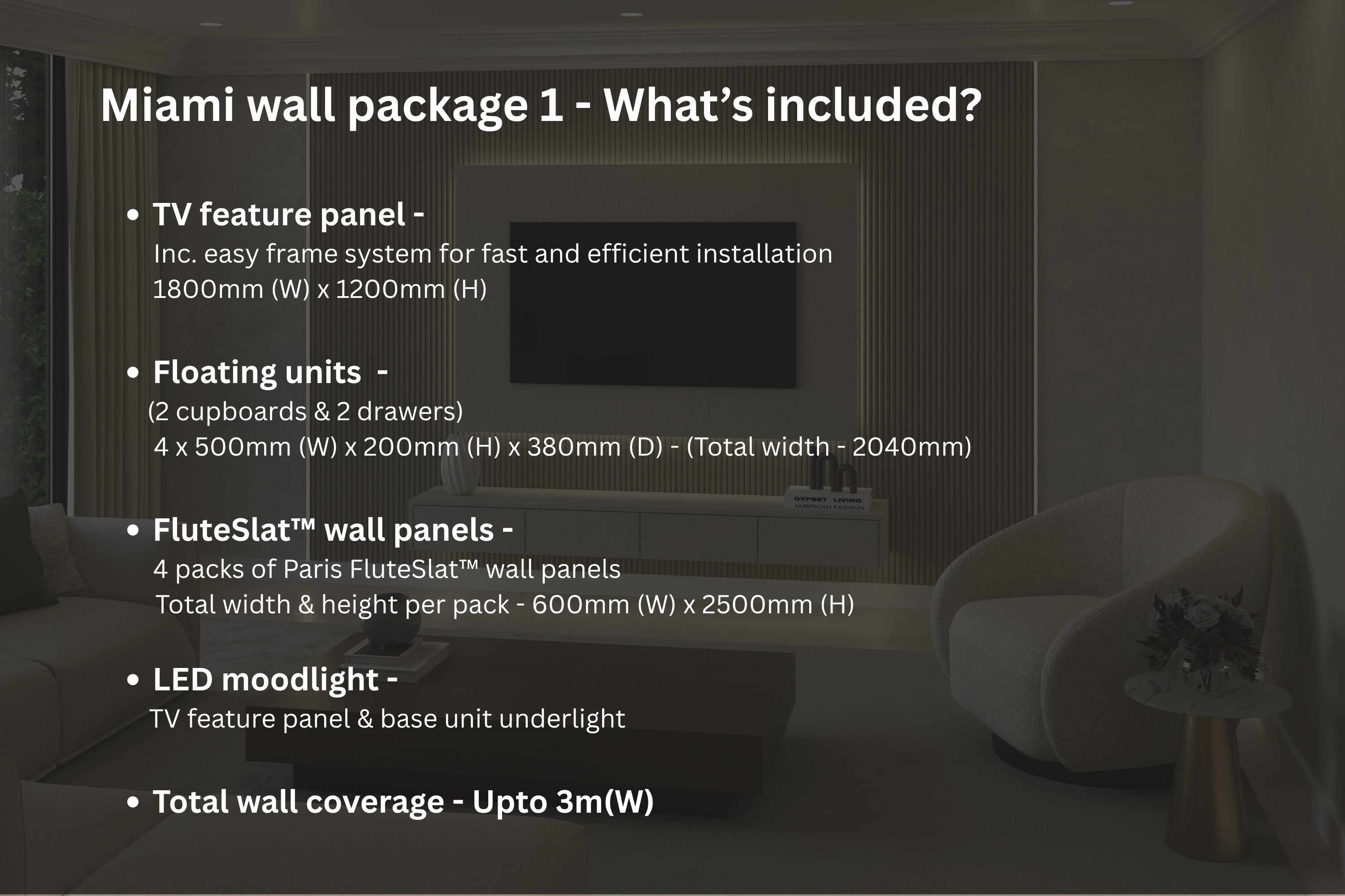 Miami Wall - Media Wall Package
