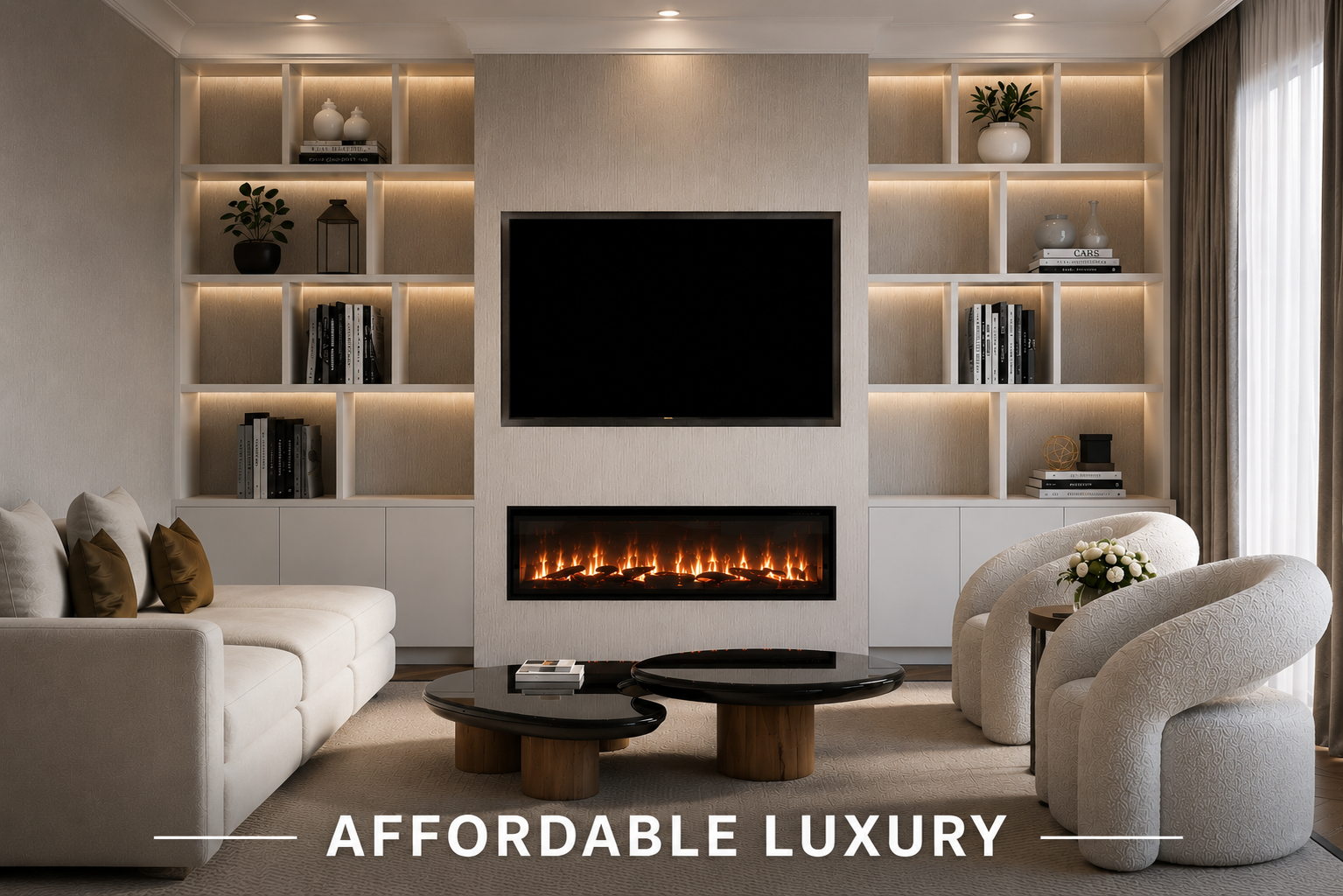 Affordable Media Wall Electric Fires: Create Your Dream Living Room for Less