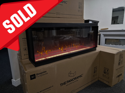 OUTLET - Panoramic 1500 X 3-Sided Media Wall Electric Fire