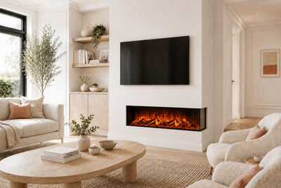 Panoramic X 3-Sided Media Wall Electric Fire