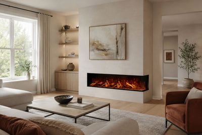 Panoramic X 3-Sided Media Wall Electric Fire