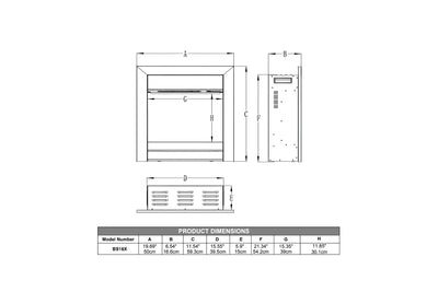 BS 16 X HD+ Inset Electric Fire