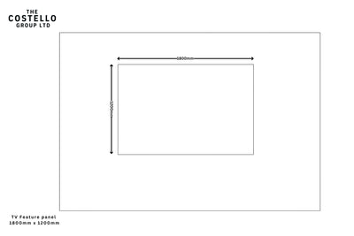 Premium TV Feature Panel With Mood Lighting
