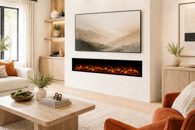 Panoramic X 3-Sided Media Wall Electric Fire