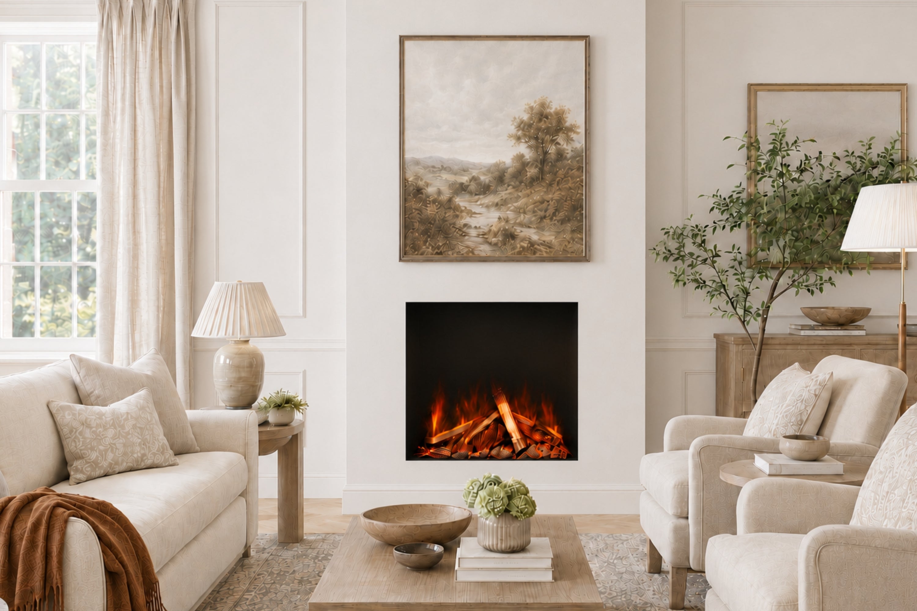 Panoramic S Slim Media Wall Electric Fire