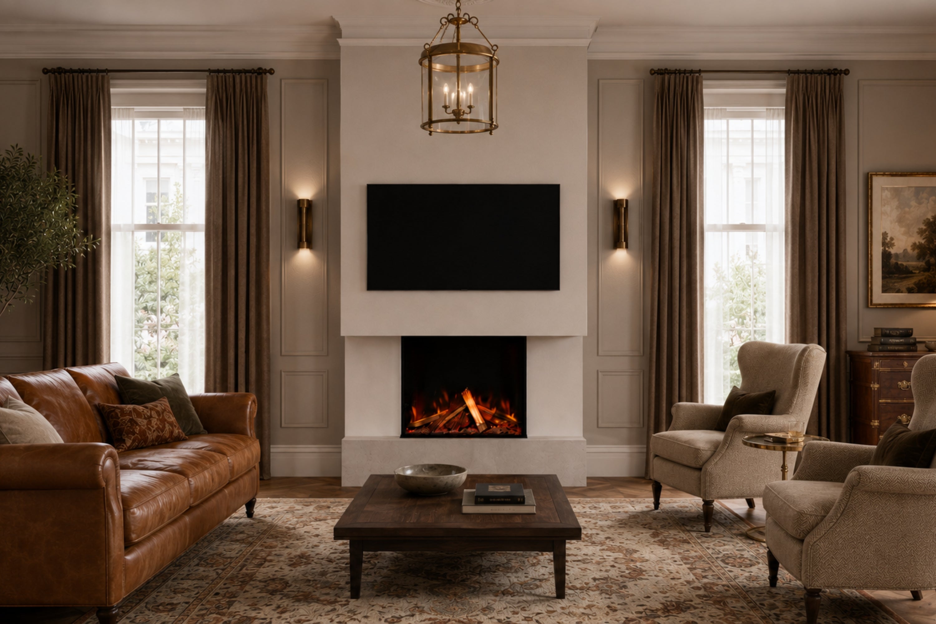 Panoramic S Slim Media Wall Electric Fire