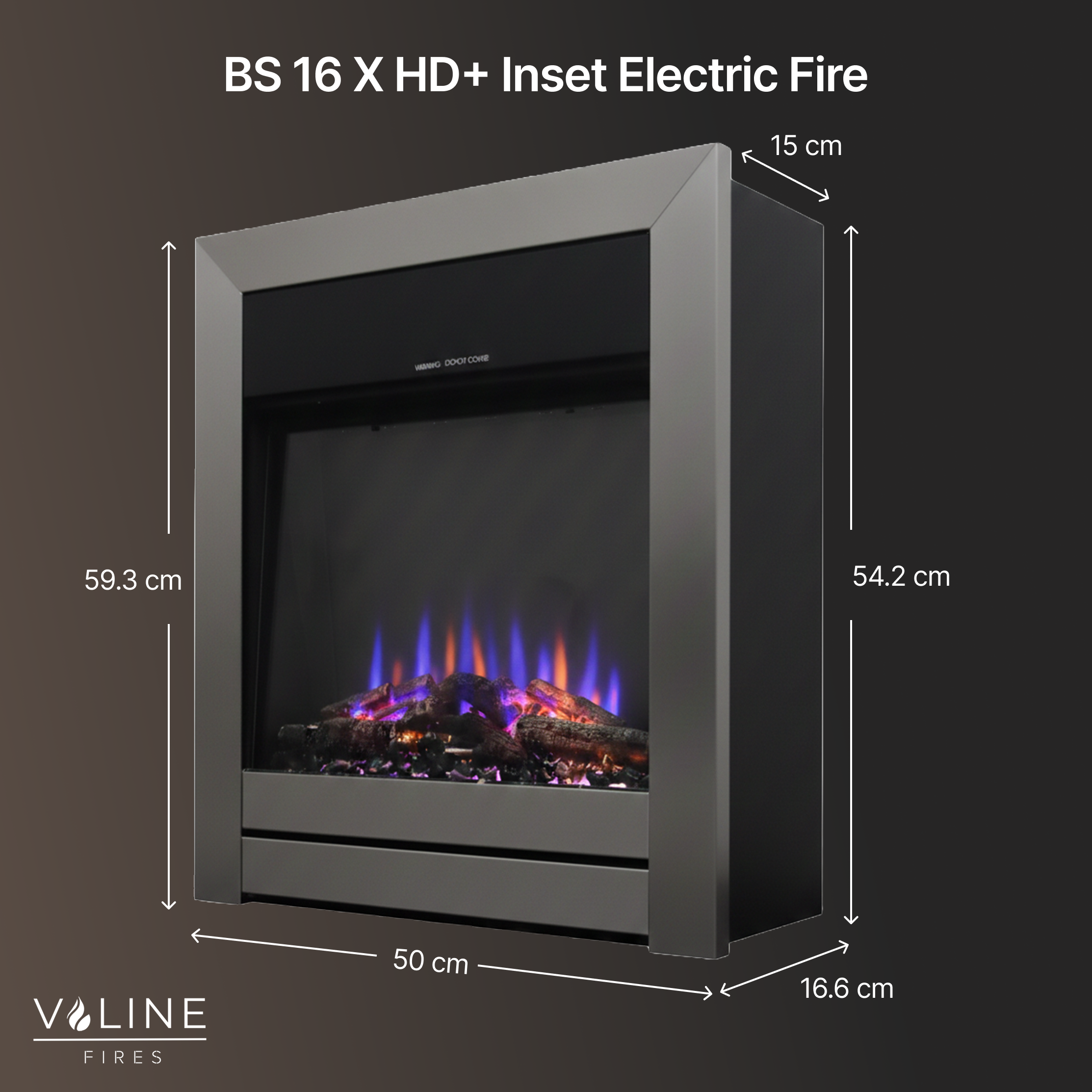 BS 16 X HD+ Inset Electric Fire