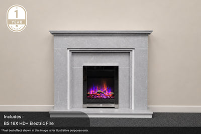 OUTLET Step Elite Marble Fireplace Suite Managers Special