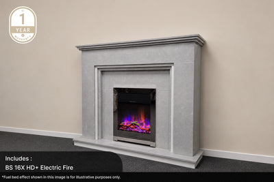 OUTLET Step Elite Marble Fireplace Suite Managers Special
