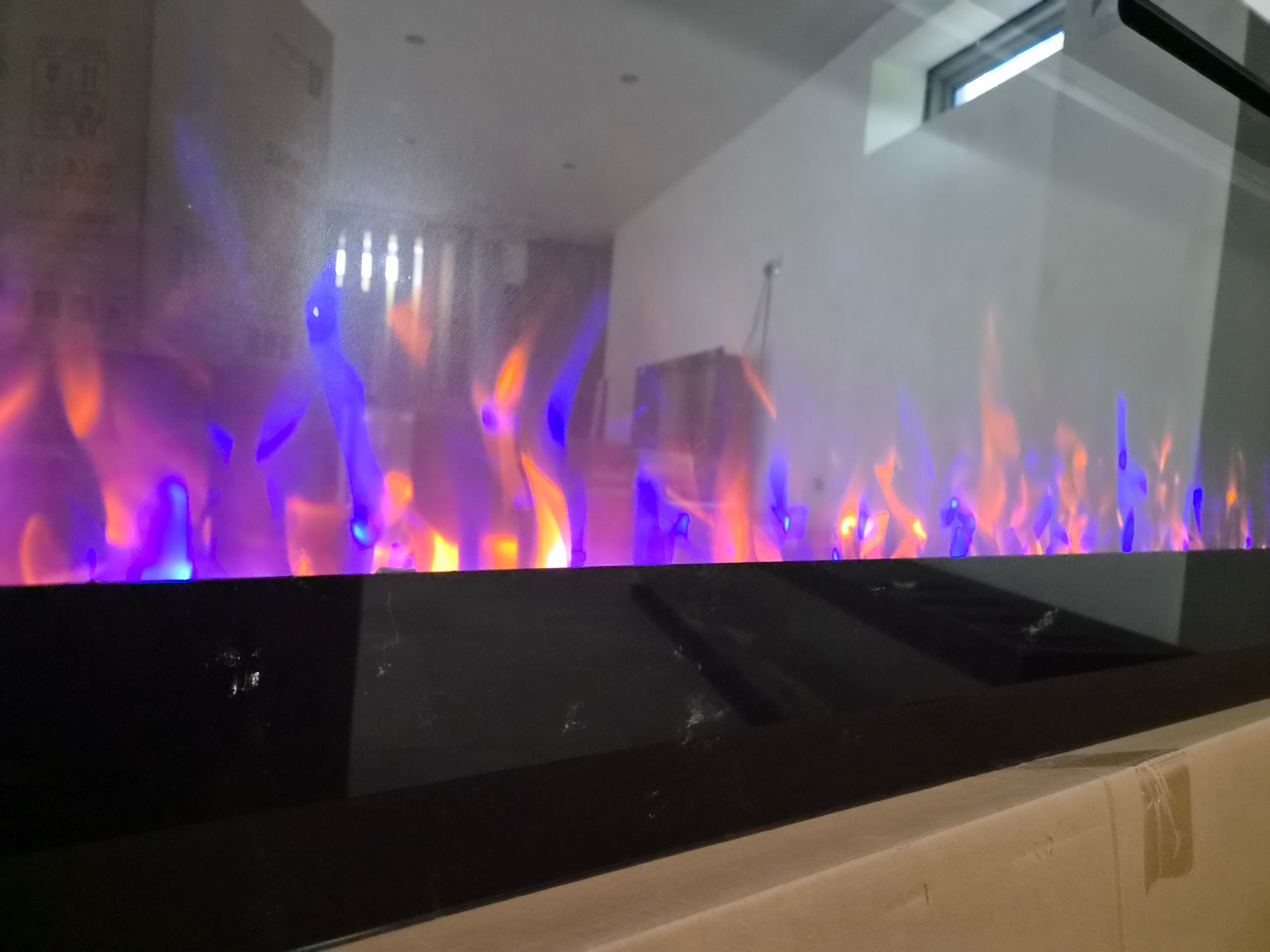 OUTLET - Bespoke Fireplaces 72" Galaxy Media wall Inset Fire