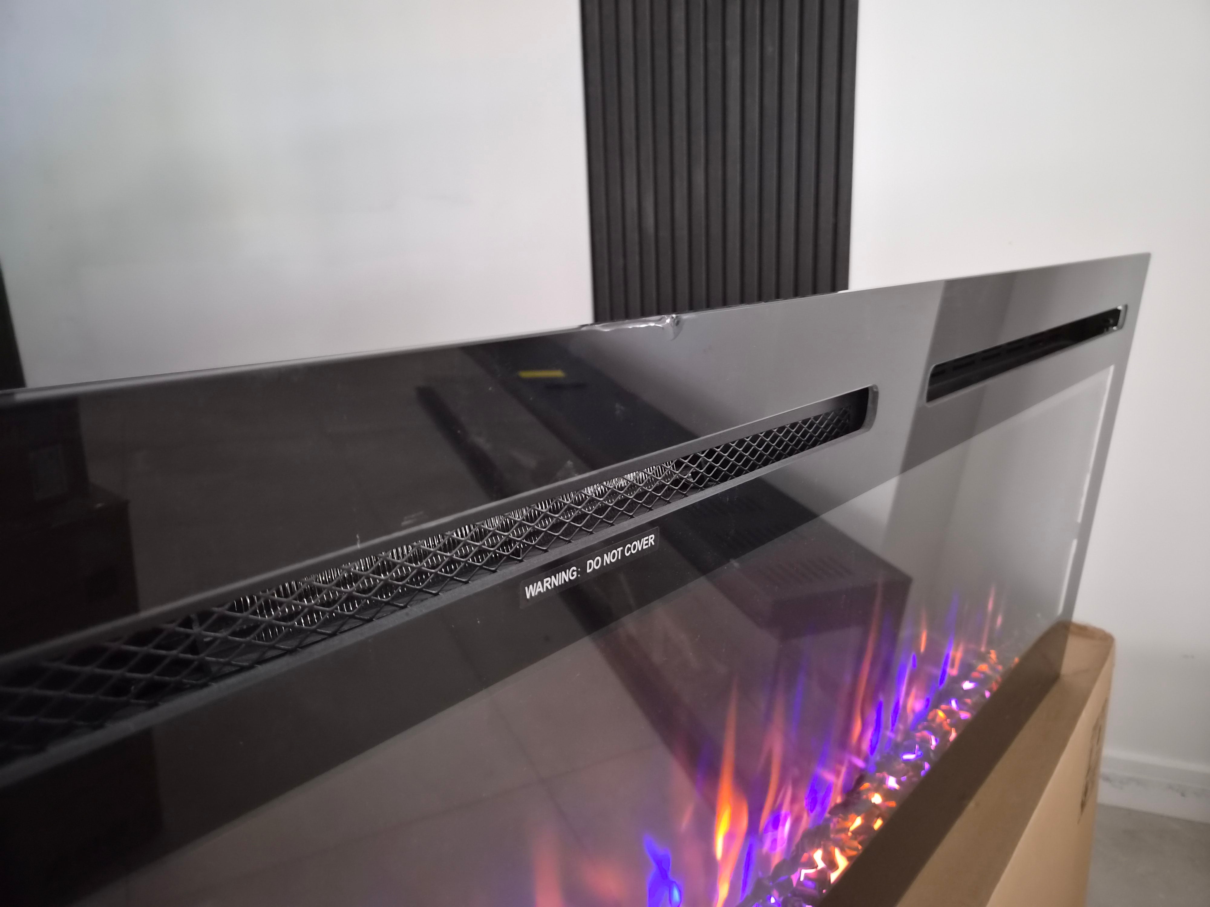 OUTLET - Bespoke Fireplaces 72" Galaxy Media wall Inset Fire