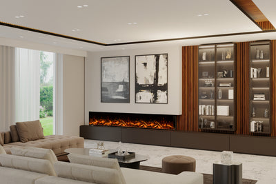 Panoramic X Media Wall Electric Fire