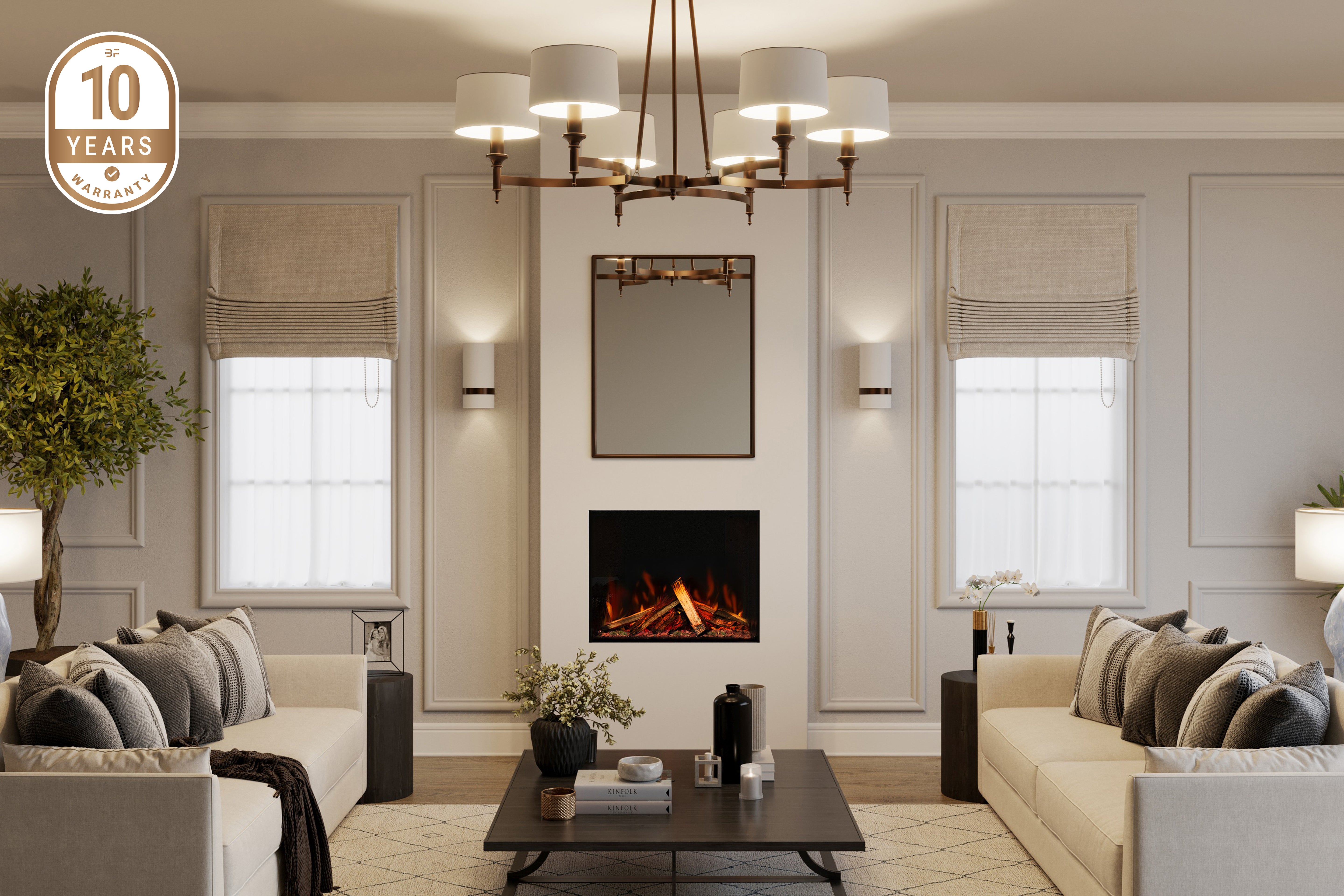 Panoramic S Media Wall Electric Fire