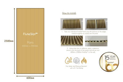 FluteSlat™ Paris Wall Panel