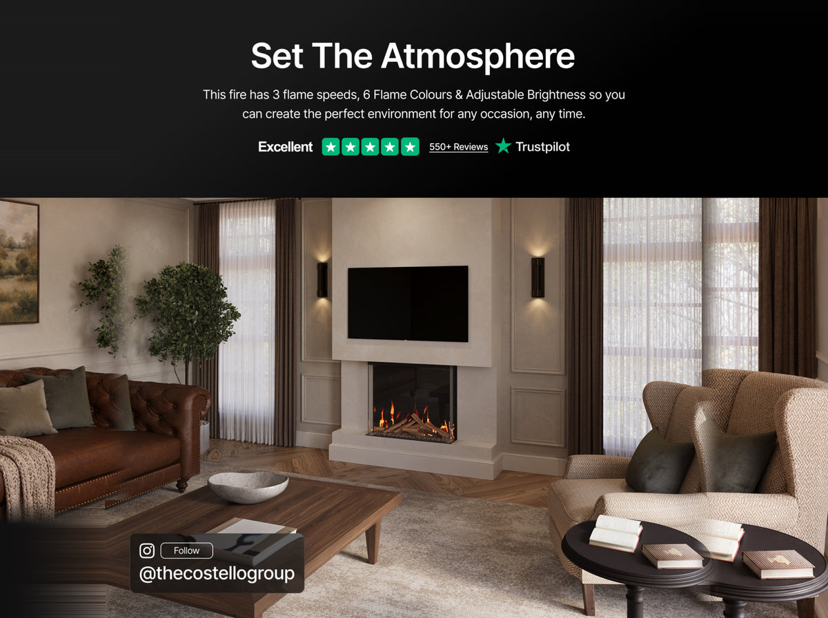 Panoramic S Slim Media Wall Electric Fire