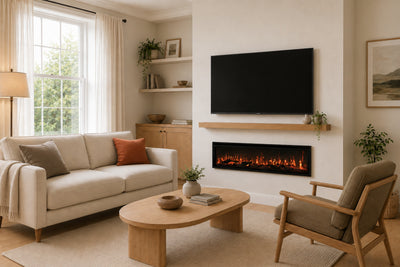 Valine Fires Linear Ultra Slim Media Wall Electric Fire