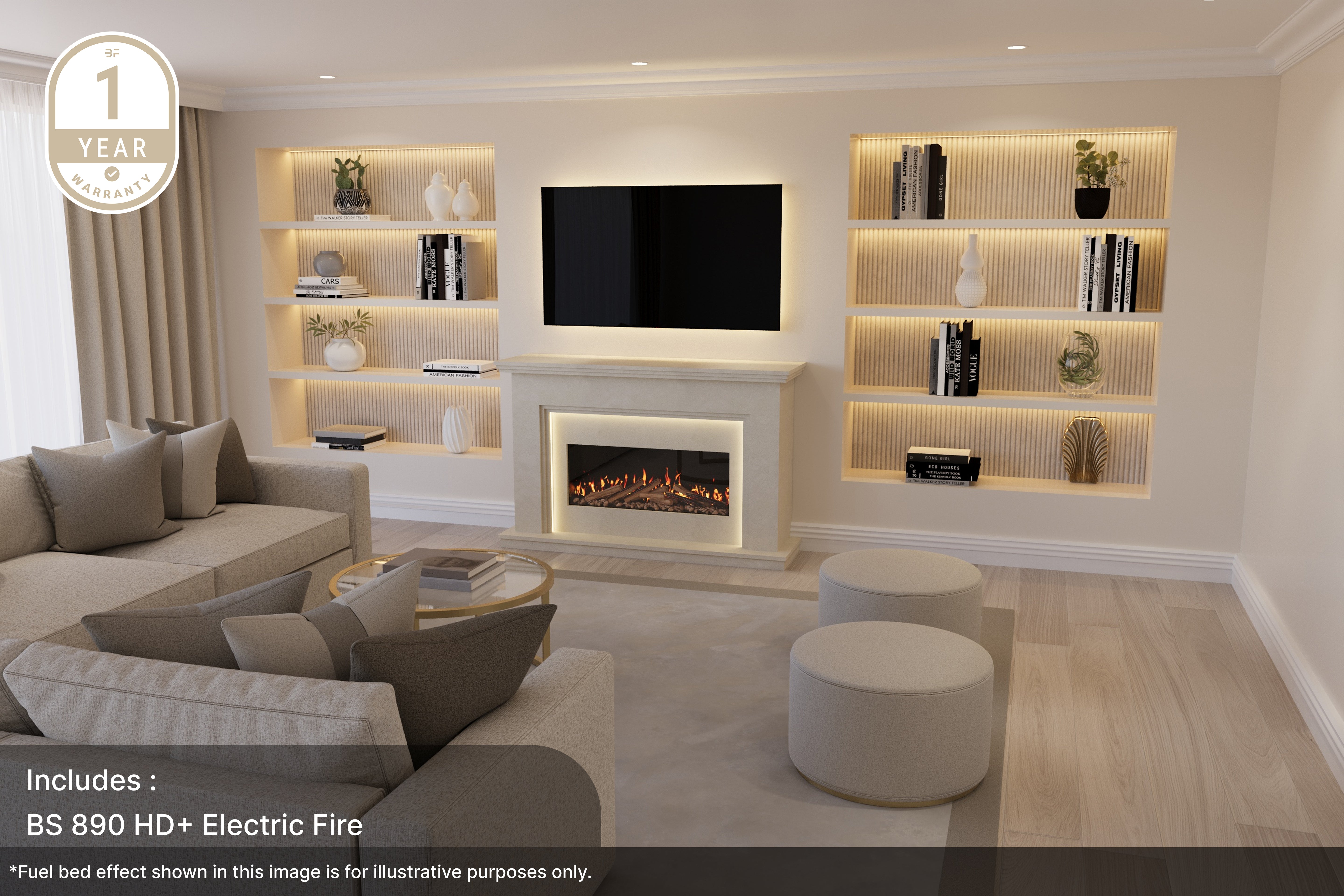Step Elite Marble Fireplace Suite Managers Special