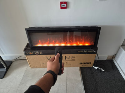 OUTLET - Valine Fires 42" Linear Ultra Slim Media Wall Electric Fire