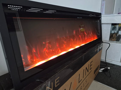 OUTLET - Valine Fires 42" Linear Ultra Slim Media Wall Electric Fire