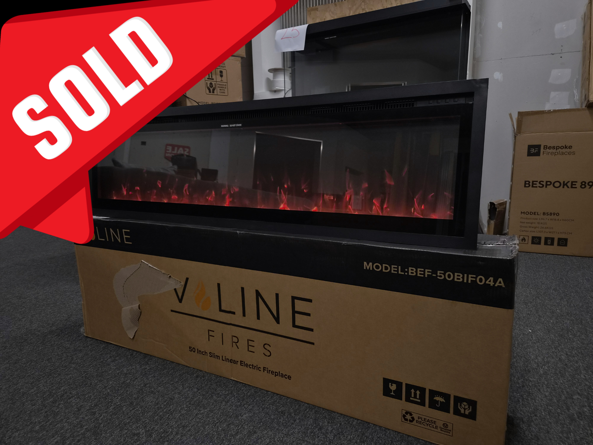 OUTLET - Valine Fires 50" Linear Ultra Slim Media Wall Electric Fire ( COLLECTION ONLY )