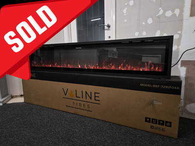 OUTLET - Valine Fires 72" Linear Ultra Slim Media Wall Electric Fire