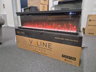 OUTLET - Valine Fires 50" Panoramic Slimline Media Wall Electric Fire