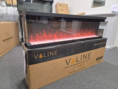 OUTLET - Valine Fires 50" Panoramic Slimline Media Wall Electric Fire