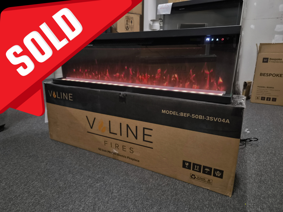 OUTLET - Valine Fires 50" Panoramic Slimline Media Wall Electric Fire