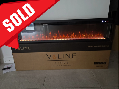 OUTLET - Valine Fires 60" Panoramic Slimline Media Wall Electric Fire
