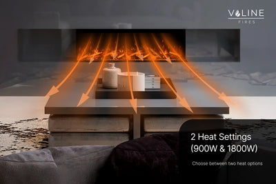Valine Fires Panoramic Slimline Media Wall Electric Fire