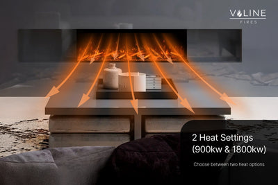 Valine Fires Panoramic Slimline Media Wall Electric Fire