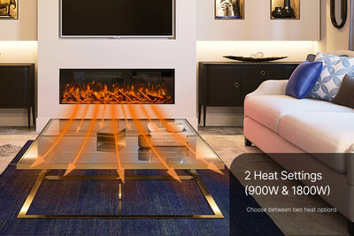 Valine Fires Linear Ultra Slim Media Wall Electric Fire