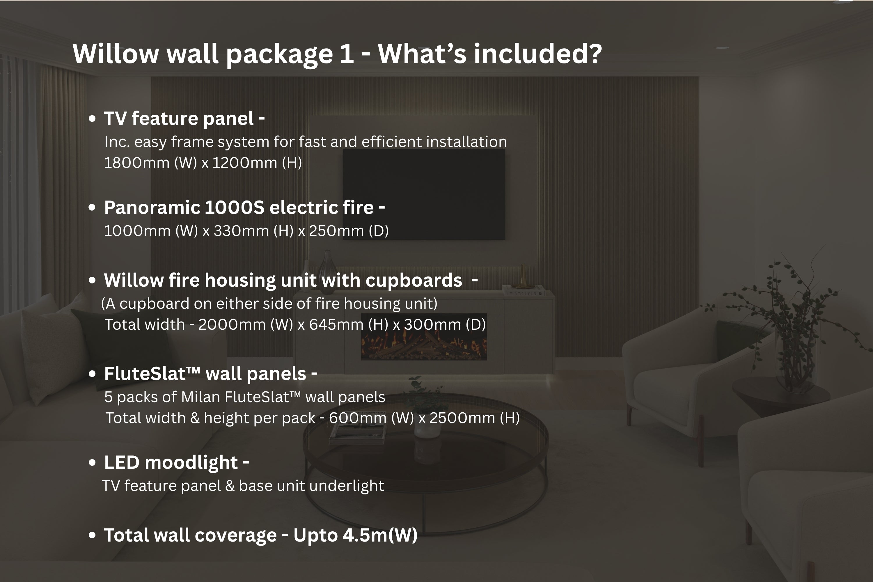 The Willow Wall - Media Wall Package