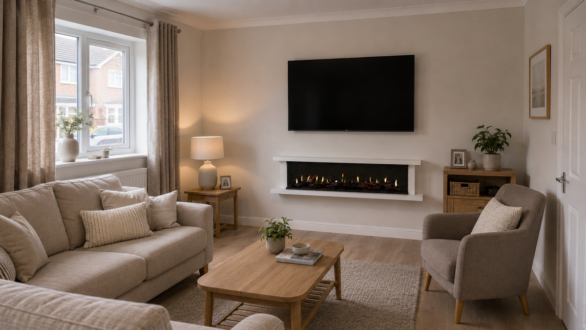 Wall Mounted Fireplace Suites