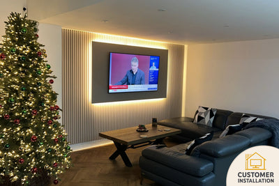 Premium TV Feature Panel With Mood Lighting