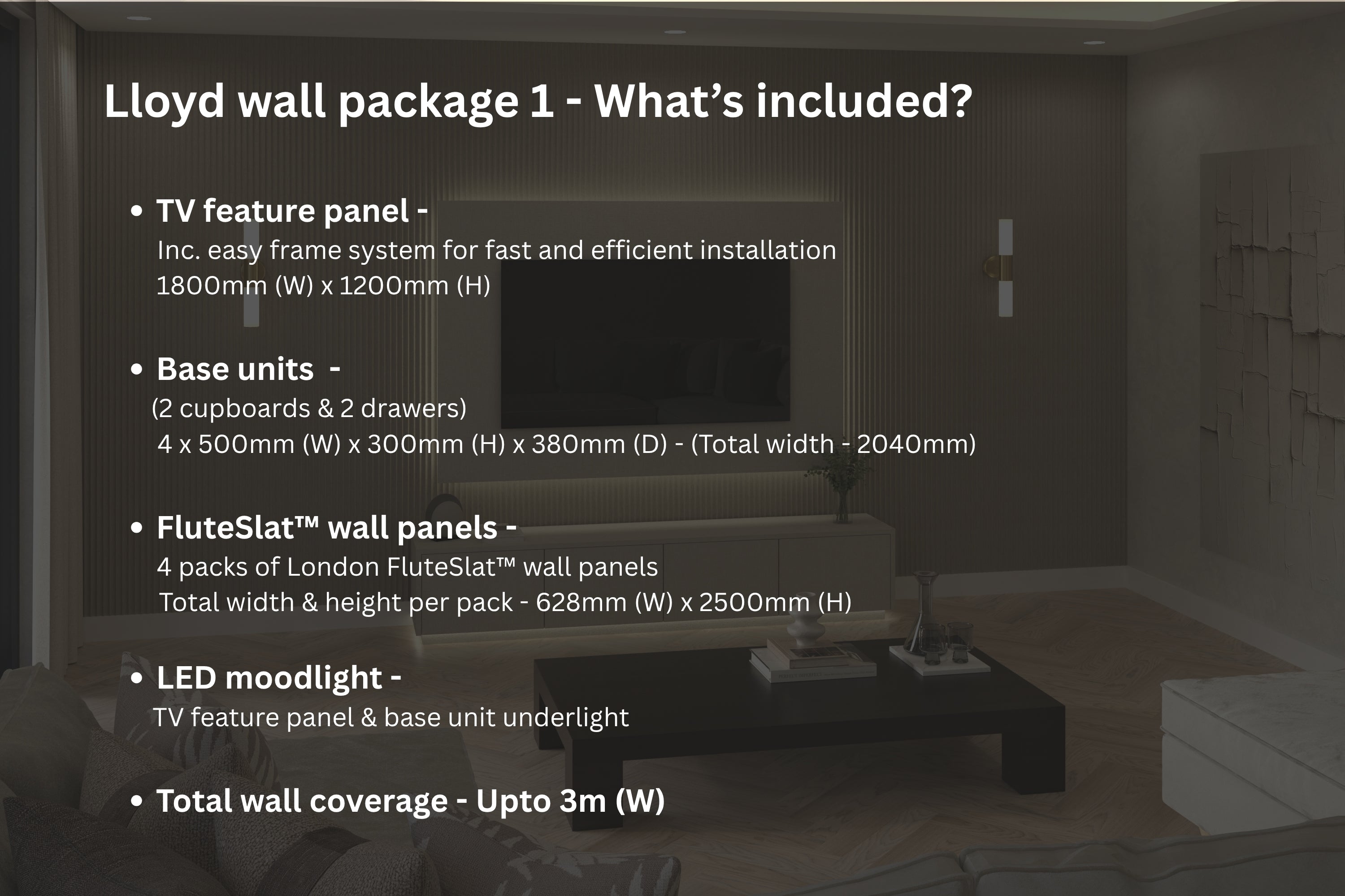 The Lloyd Wall - Media Wall Package