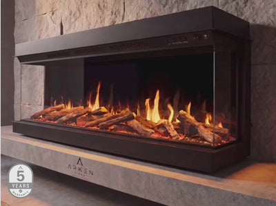 Arken Fires - 3 Sided Premium Media Wall Electric Fire