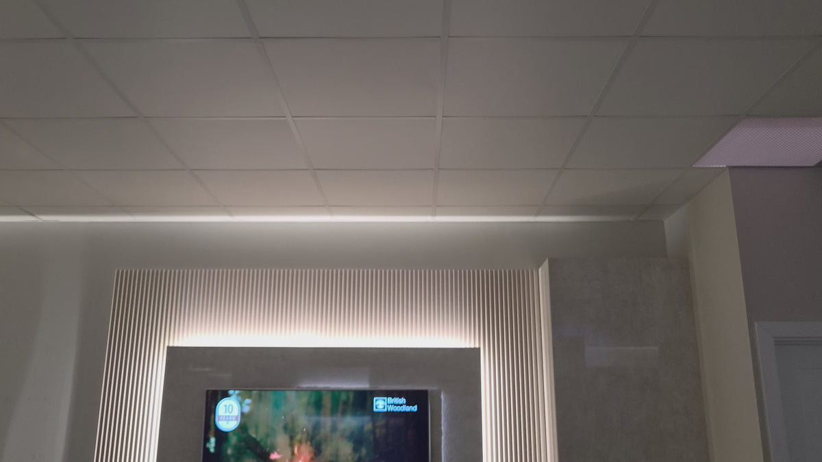 Sky Wall Floor Mounted Media Wall Electric Fire Package